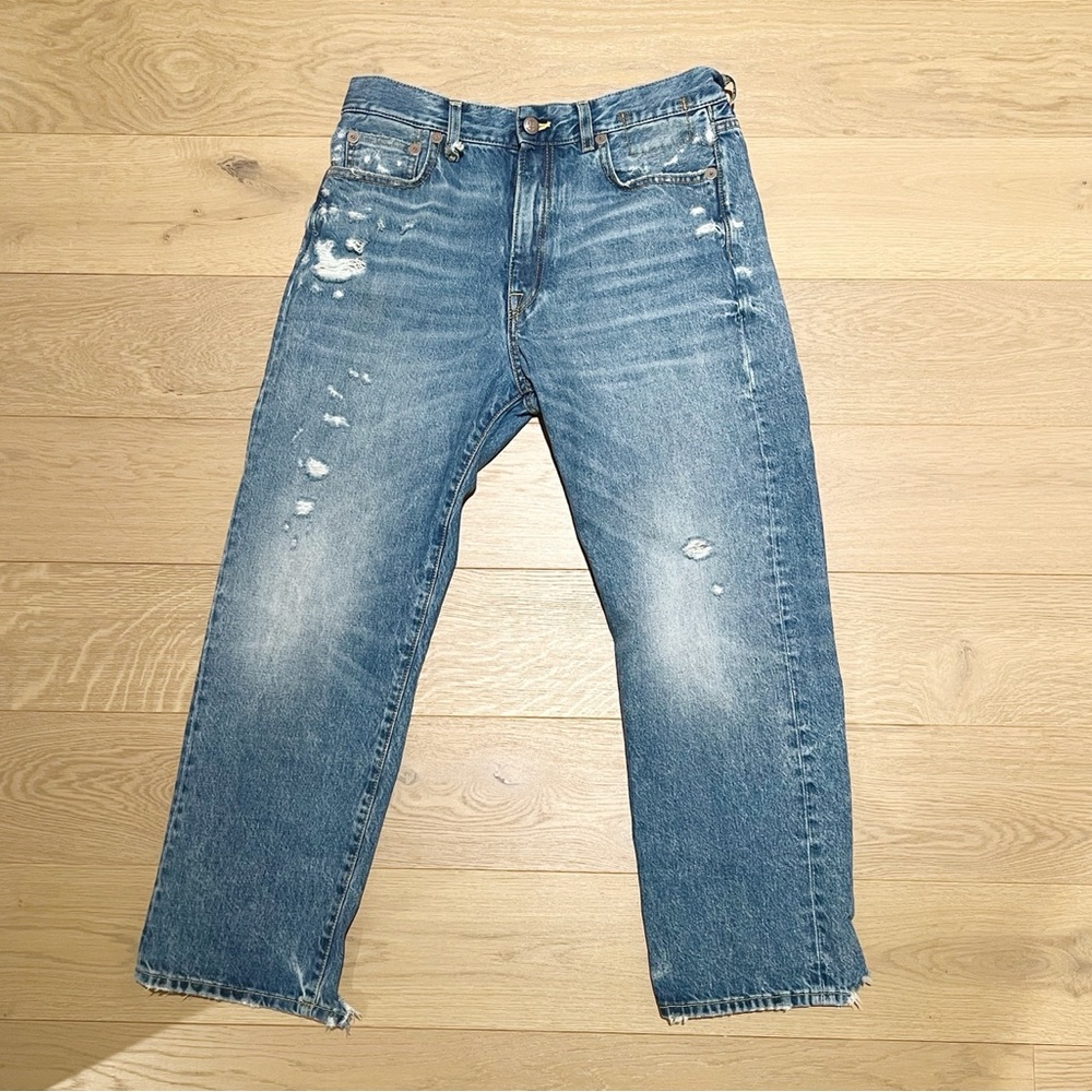 R13 distressed boyfriend jeans